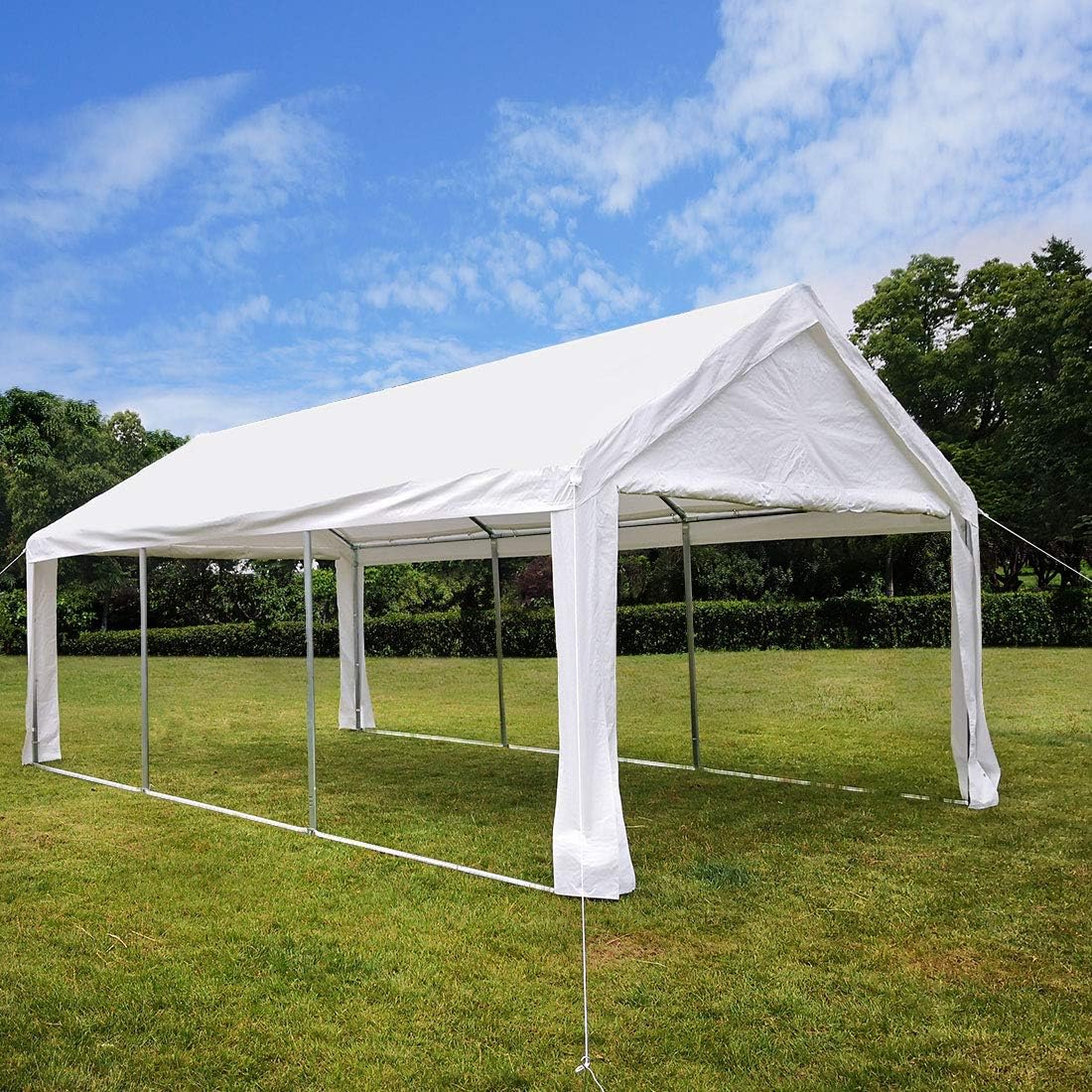 Wandanlehncarport Anlehncarport Carport 5 00 X 8 00 M Mit