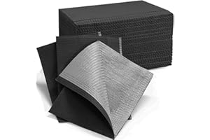 TOEDO Disposable Nail Art Table Towels 13"x18" - 3 Ply Waterproof Dental Bibs for Patients - Dentist or Medical Tray Cover and Nail Table Cover Supplies, Black