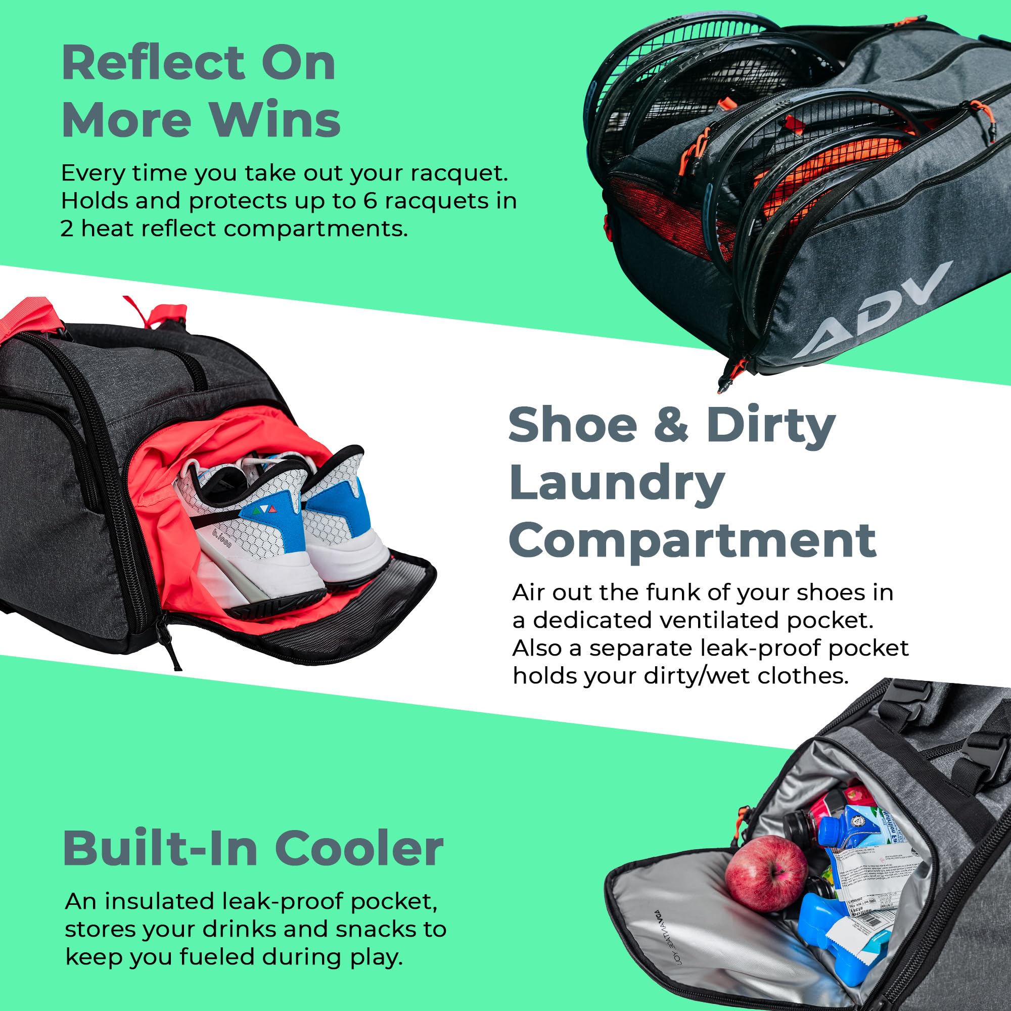 Adv Tennis Bag V3 Head Tennis Bag Men Tennis Racket Backpack