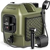 Rinseforge Portable Shower for Camping Leak-Proof Electric Cordless Power Camp Shower Pressure Washer with Water Tank 5 Gallo