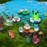 GSrenyu 150Pcs Luminous Mini Resin Animals 24 Styles Glow in the Dark view 5