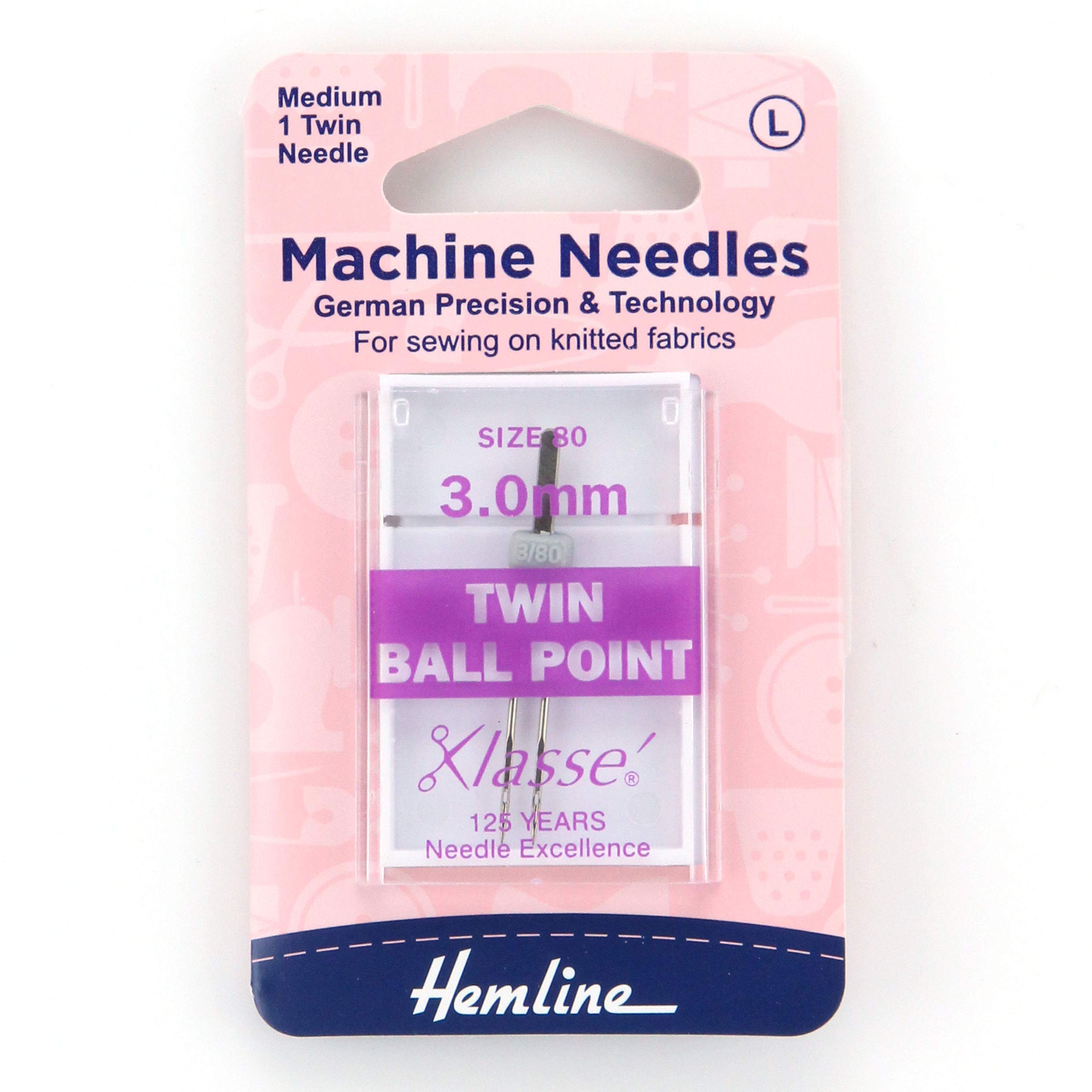 Machine Needles Ball Point Twin H111.30