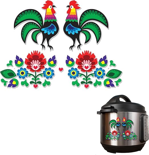 Amazon Com Dutch Folk Art Flowers And Rooster Full Color Vinyl
