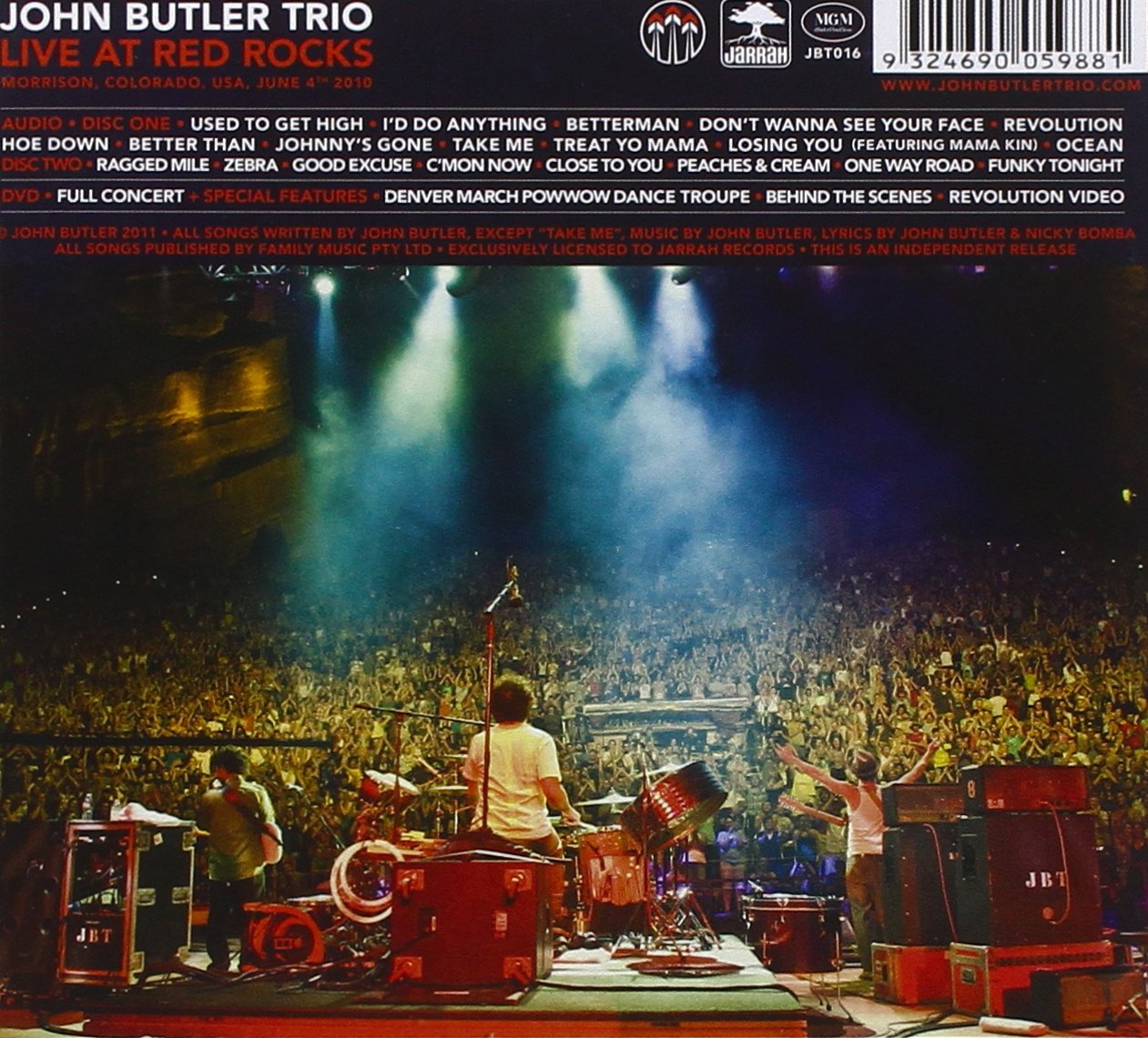 Butler John Trio Live At Red Rocks Amazon Com Music