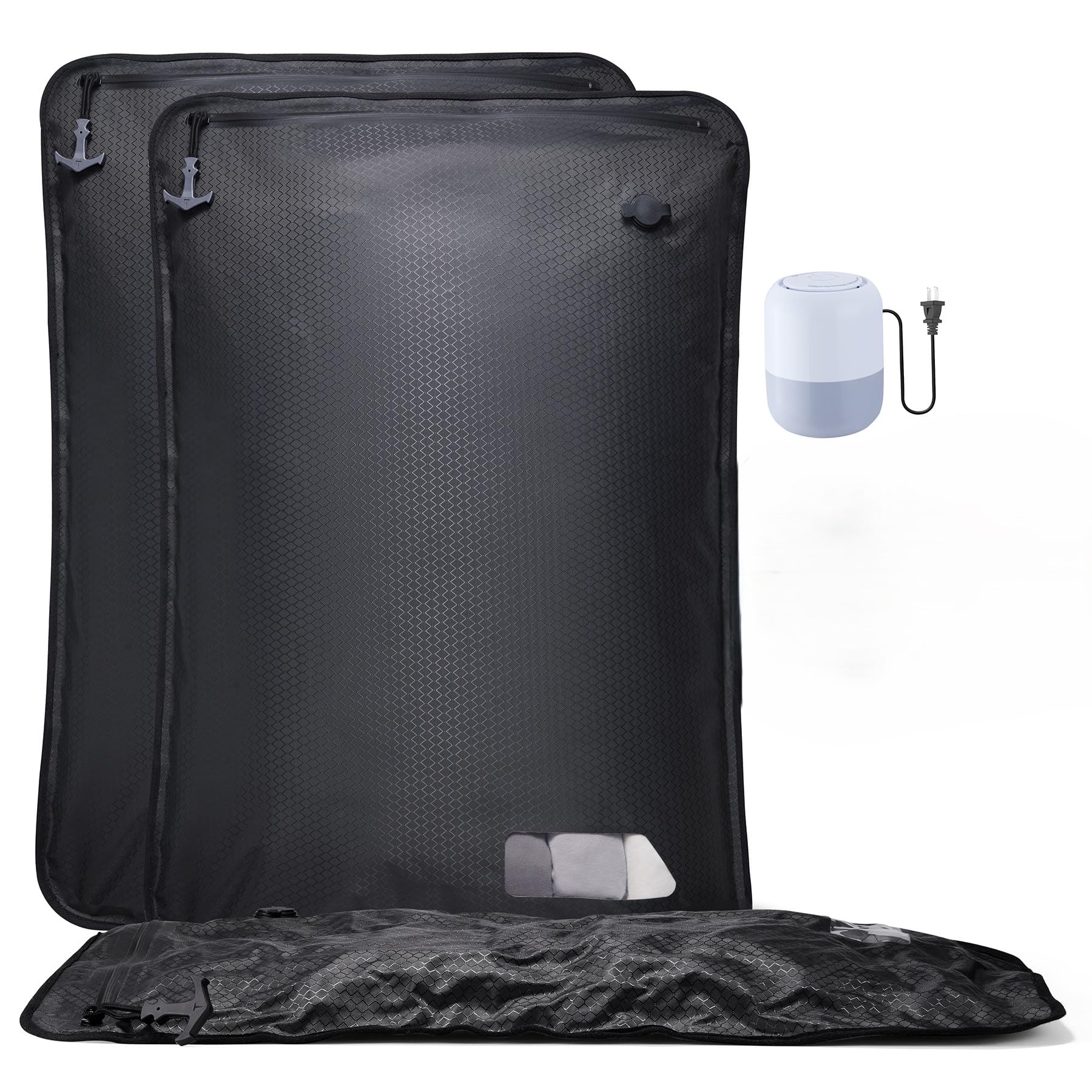 Photo 1 of ***MISSING PARTS***
Relime Essential Vacuum Bags for Travel Luggage, Reusable Compression Bags for Checked Suitcases, Vacuum Seal Spacesaver for Cloth Packin(2Large+Pump)