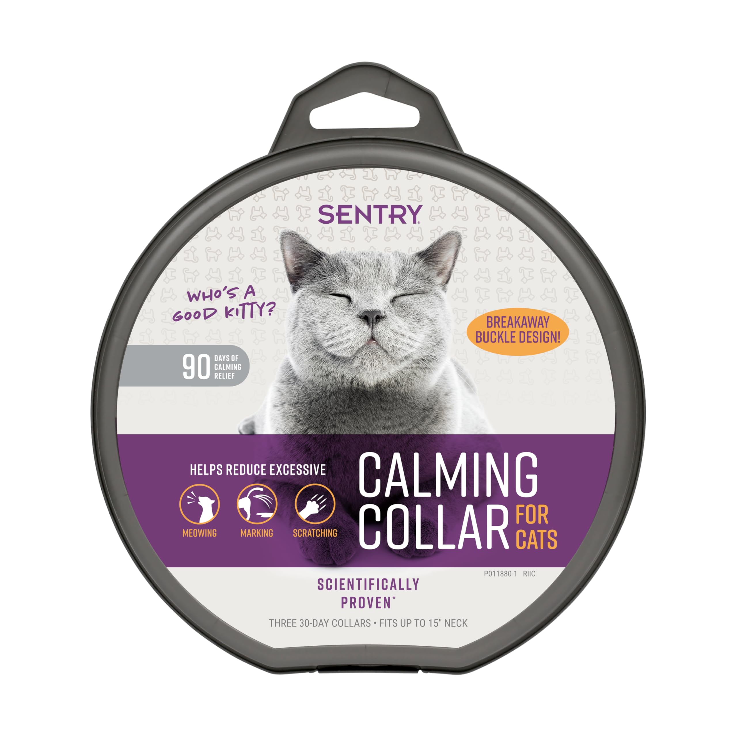 Sentry Calming Collar for Cats, Long-Lasting