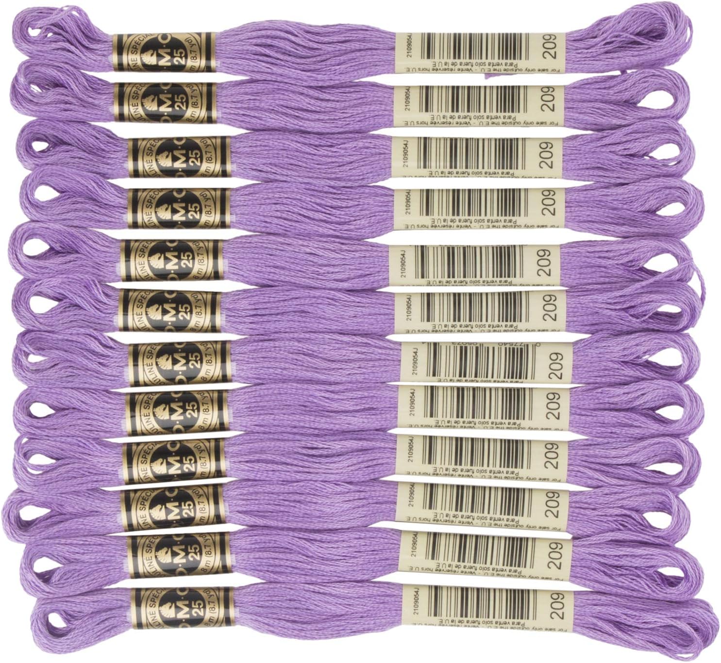 DMC Hilo de Bordado algodón Hilo, Color Morado: Amazon.es: Hogar