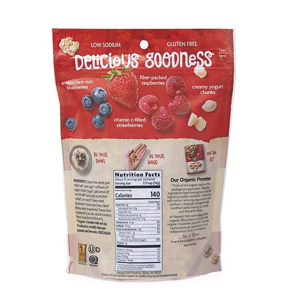 NATURE’S PATH ORGANIC GRANOLA, SUMMER BERRIES, 11 OZ POUCH