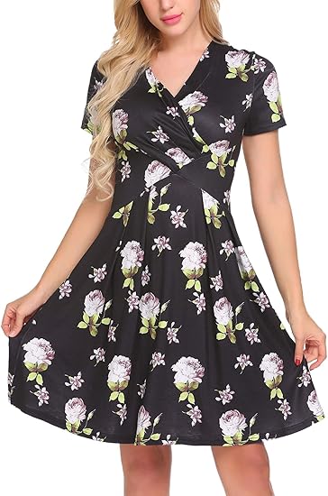 amazon floral wrap dress