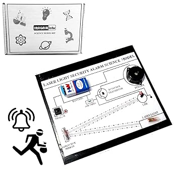 INSIGNIA LABS - Laser Security Alarm with Mirror Reflection Science Model Kit | School Project Kit