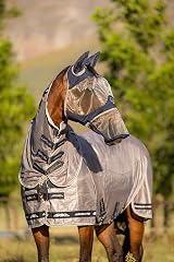 LeMieux Armour Shield Fly Mask Navy with Bamboo Lining – L Size view 6