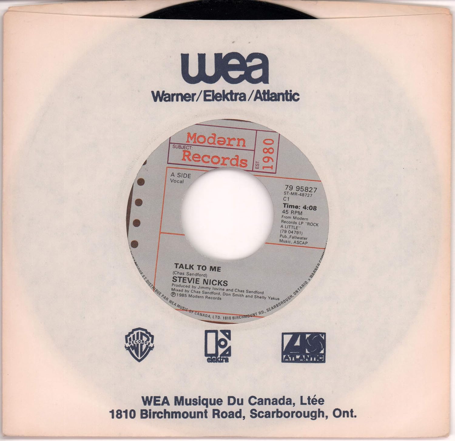 Stevie Nicks Talk to me (1985)