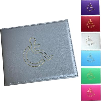 Glamified Soft PU Leather Disabled Badge Wallet Holder Blue Badge Display