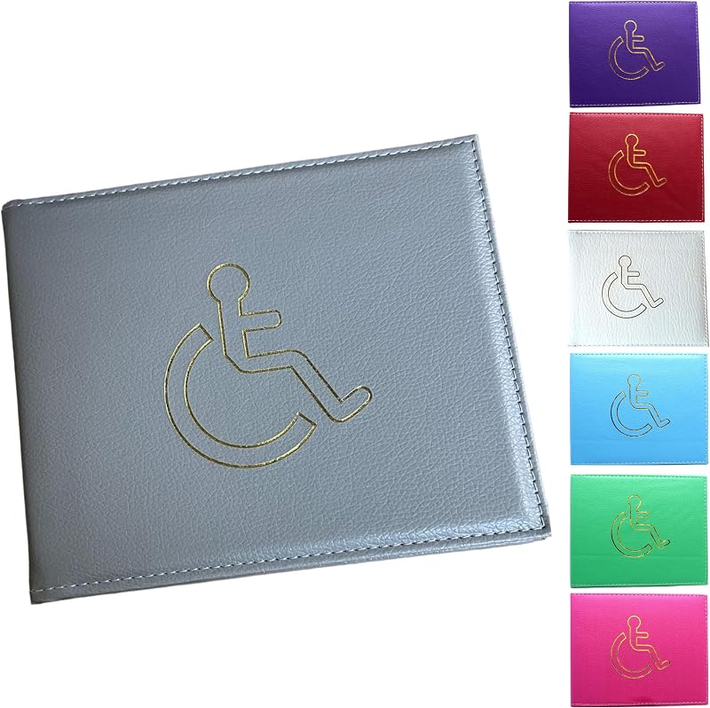 Glamified Soft PU Leather Disabled Badge Wallet Holder Blue Badge Display