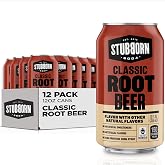 Stubborn Soda, Classic Root Beer, 12 Fl Oz Cans (Pack of 12)