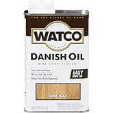 Watco Natural Oil Finish One Step Protection | Penetrates Dense Hardwoods, Helps Maintain Rich Appearance, Designed For Marine And Outdoor Use, Pint