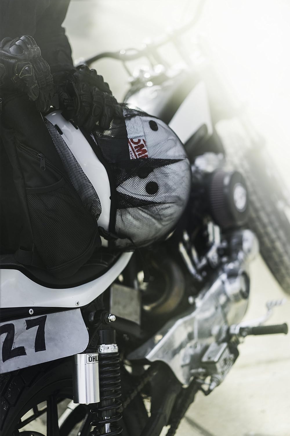 Cool Motorcycle Helmet Laptop Backpack for Men & Women. Perfect Carry on Travel Backpack. Airline Approved Personal Item. Gym, College Commuter & School Backpack. Removable Full Face Helmet Net: Automotive