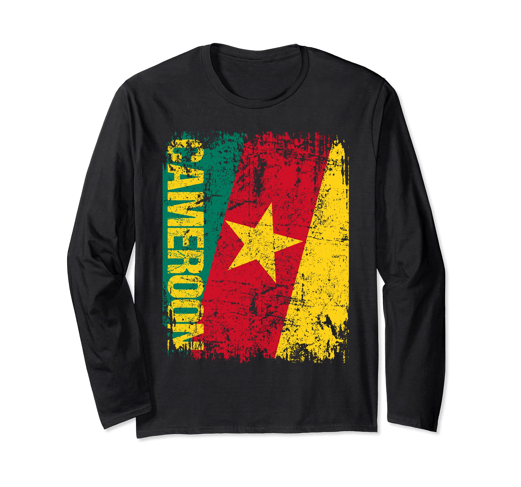CAMEROON Flag Vintage Distressed CAMEROON Long Sleeve T-Shirt