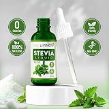 NKD Living Pure Stevia Liquid Drops 50ml Unflavoured with Glass Dropper view 5