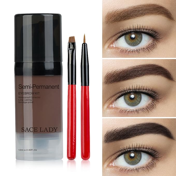 Waterproof Eyebrow Tint Gel Kit, Long Lasting Brow Color