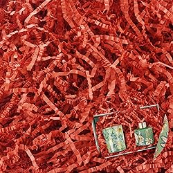 1/2 LB Red Crinkle Cut Paper Shred Filler for Gift