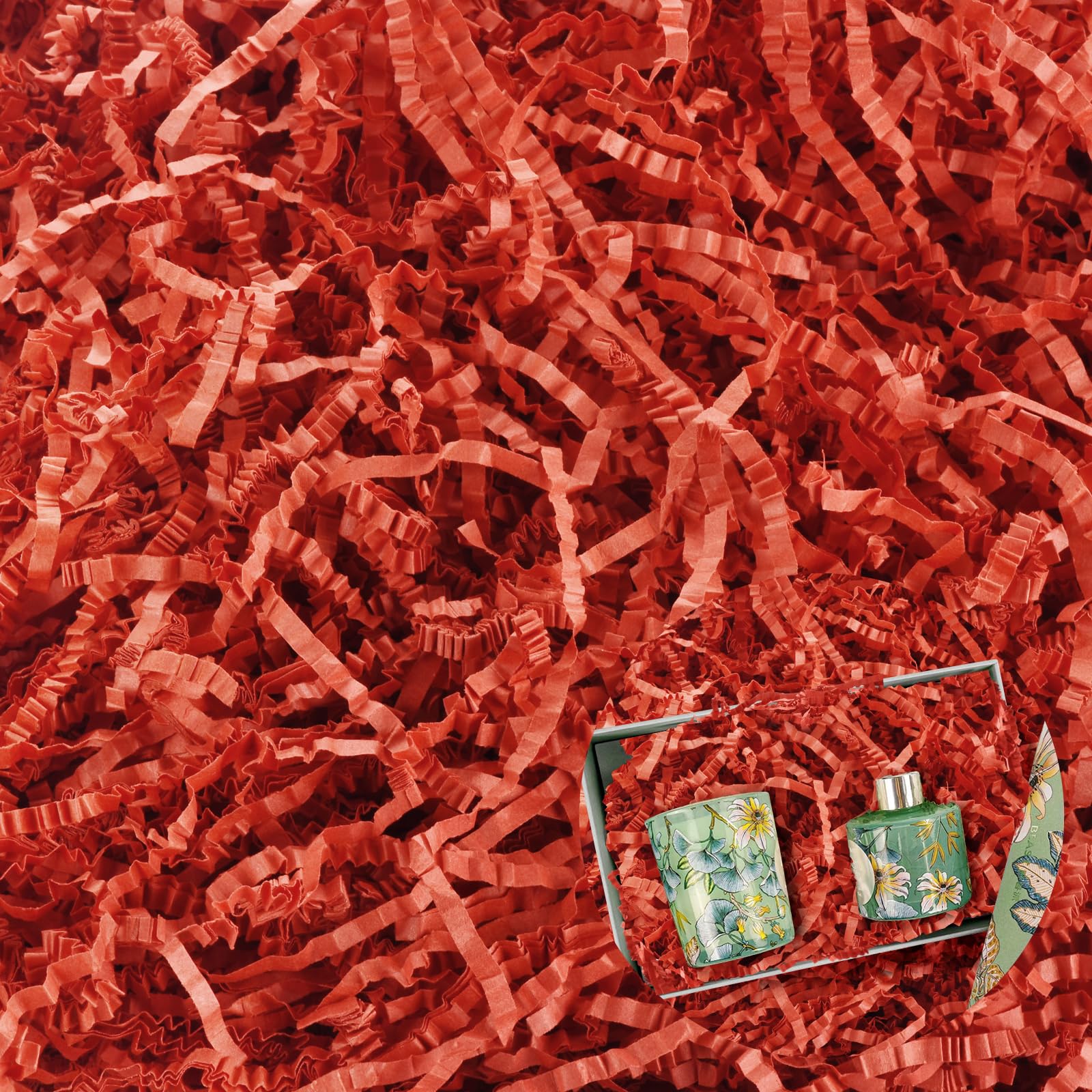 1/2 LB Red Crinkle Cut Paper Shred Filler for Gift