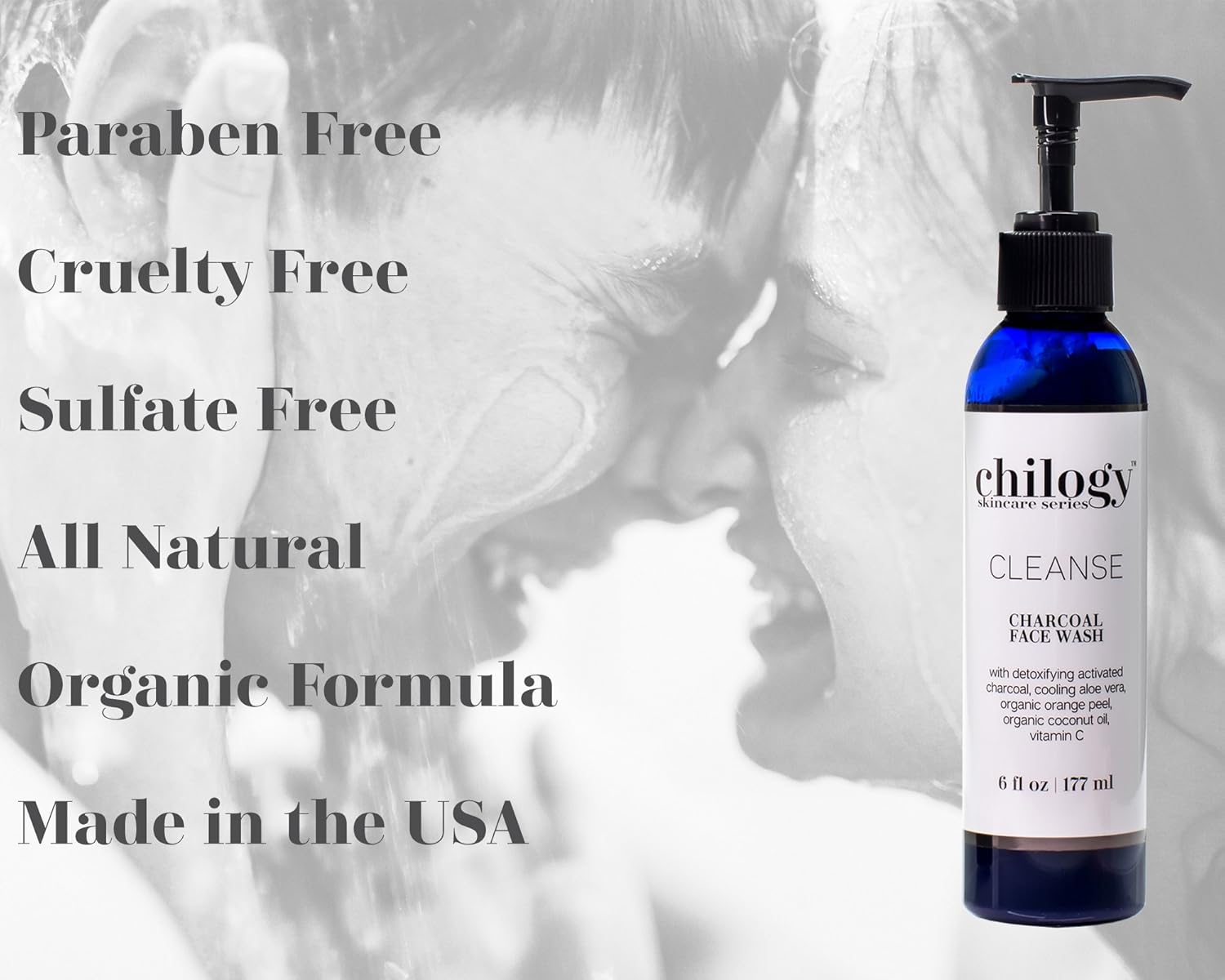 chilogy charcoal face wash