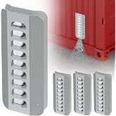 4 Pack Shipping Container Air Vent Kit,Galvanized Steel Transportation Container Vents for Shipping Container,Cross Flow Ventilation Cargo Container Vent Preventing Excessive Heat and Condensation