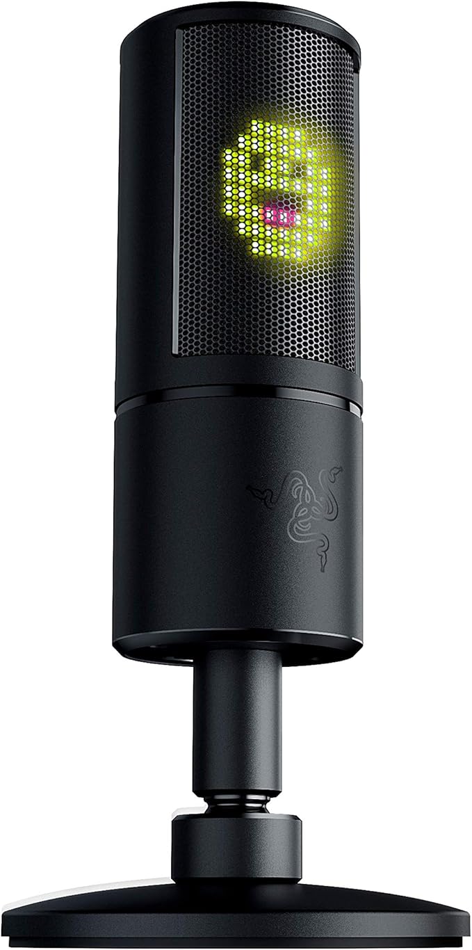 Razer Seiren Emote Streaming Microphone 8bit Emoticon LED Display