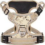 HEELE Dog Harness No Pull Camouflage Small Release Front Back Clips