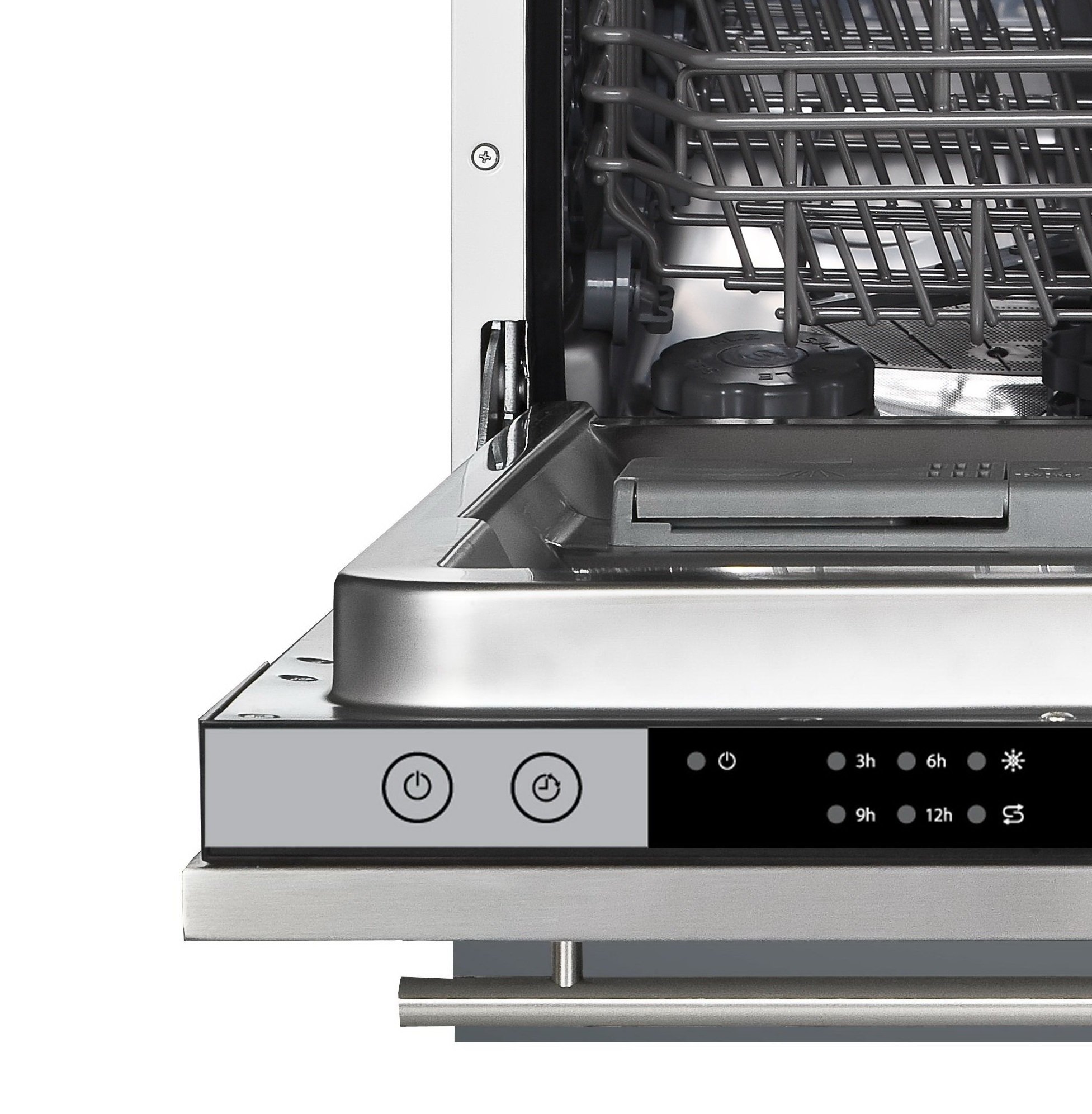 Integrated 10 Place Slimline Dishwasher in White Slimline Dishwashers