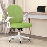 naspaluro Ergonomic Mesh Office Chair Green with Flip-Up Armrests & Lumbar view 6