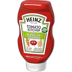 Heinz Tomato Ketchup with a Blend of Veggies, 19.5