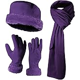 boxed-gifts Women's Warm Fleece Winter - Women's Hat and Glove Set + Hats Gloves Scarves for Women