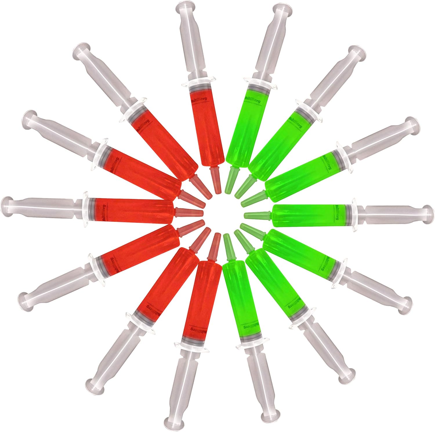 50 Jello Shot Syringes with (55 SYRINGE SHOTS RECIPE'S eBOOK), creates an Instant Fun Party! Large 1.5-2oz with caps: Kitchen & Dining