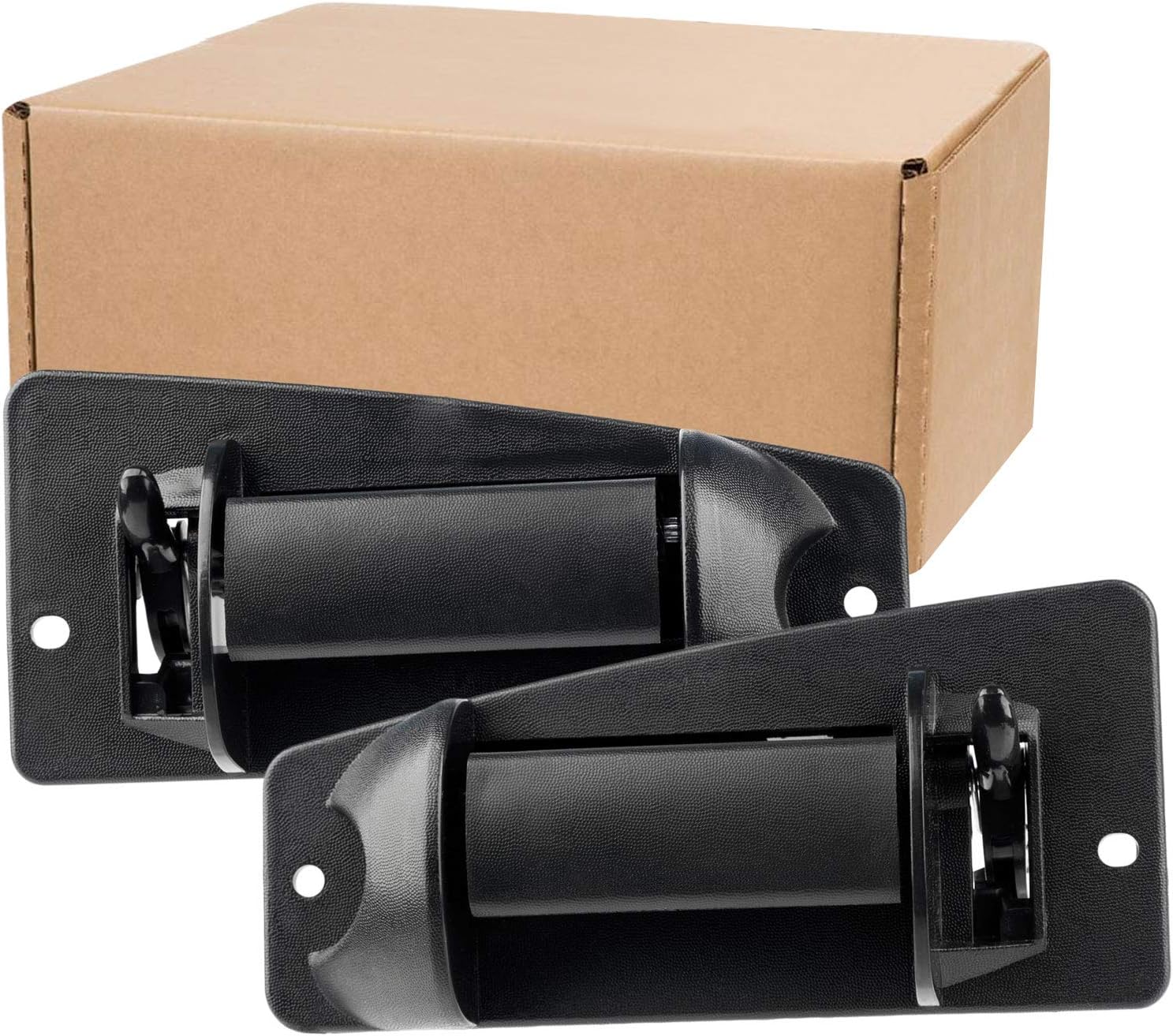 Driver and Passenger Rear Outside Outer Door Handles Replacement for Chevrolet Silverado GMC Sierra (15758172, 15758171)