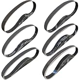 Sackorange 24 Pack 1 x 30 Inch Silicon Carbide Sanding Belts Assorted -120 240 400 600 800 and 1000 Grits, High Performance Sander Belts For Knife Sharpening and Metalworking
