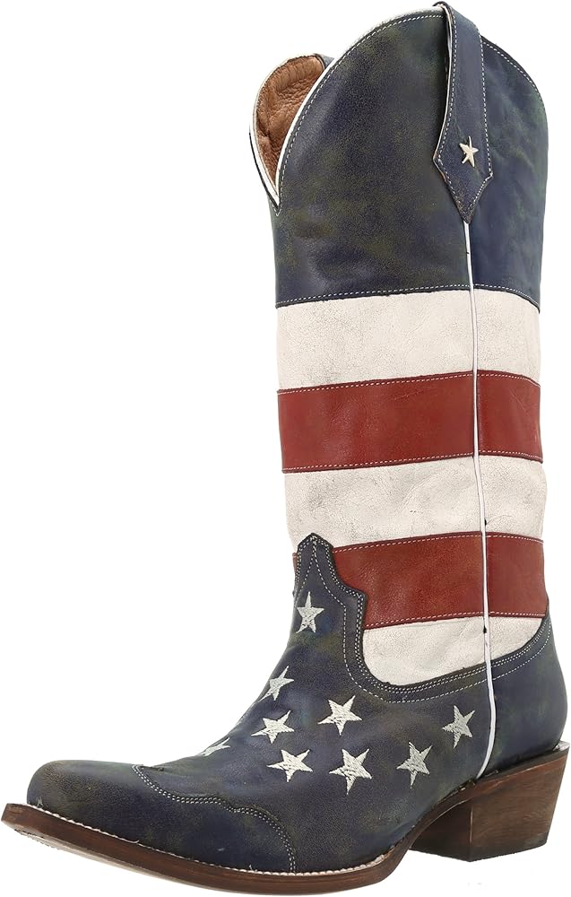 women's american flag boots