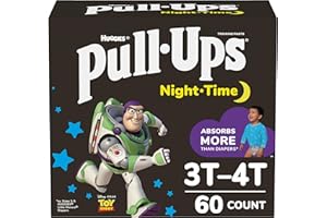 PULL-UPS Pull ups Night-Time Training Pants, 3T-4T Boy Giga Pack, 60-Count