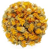 MagJo Naturals, Calendula Flower (1 Pound Bag) whole dried calendula flowers and petals, Calendula officinalis, loose leaf tea, marigold flowers, loose leaf teas, cocktail bombs, Raw