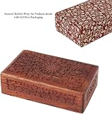 Store Indya Handcrafted Wooden Jewelry Box Floral Decorative Keepsake Chest view 5