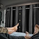 ZATOOTO Campervan Privacy Curtains 190x128 cm Blackout Oxford Fabric view 6