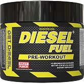 Diesel Fuel High-Stim Pre-Workout Powder Supplement &ndash; Intense Energy, Focus &amp; Nitric Oxide Pumps &ndash; Caffeine, Ginseng &amp; Beta-Alanine (10, Fruit Punch)