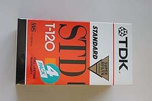 TDK Video Tape T120, Pk/4 (T-120RVS4)