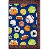 Leyeve Baseball Kids Wallets for Boys, Trifold Sport Wallet for 4-12 Ages | Toddler/Youth Football Wallet for Kids with Zipper Coin Pocket,Kids Festivals Gift,Birthday Gift Wallet