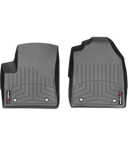 Black Carpet Front Floor Mats For Ford Transit Connect Van 2002-2014 – Anti-Slip With Fixing Clips