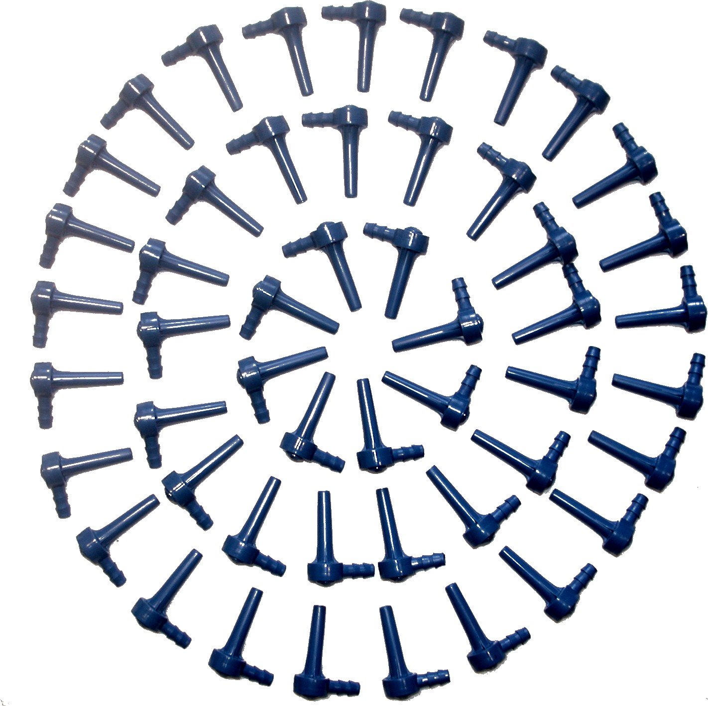 Maple Sap Tap Spile, 5/16" Ecolo Spout Blue, Maple Syrup Taps (50 Pack)