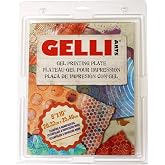 Gelli Arts Gel Printing Plate - 8" X 10" Gel Plate, Reusable Gel Printing Plate, Printmaking Gelli Plate for Art, Clear Gel Monoprinting Plate, Gel Plate Printing for Arts and Crafts