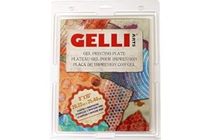 Gelli Arts Gel Printing Plate - 8" X 10" Gel Plate, Reusable Gel Printing Plate, Printmaking Gelli Plate for Art, Clear Gel Monoprinting Plate, Gel Plate Printing for Arts and Crafts
