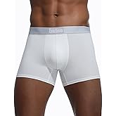Everhero Men's Underwear Boxer Briefs 2Pack, Modal & Cotton Underwear with ComfortFlex Waistband, Moisture Wicking